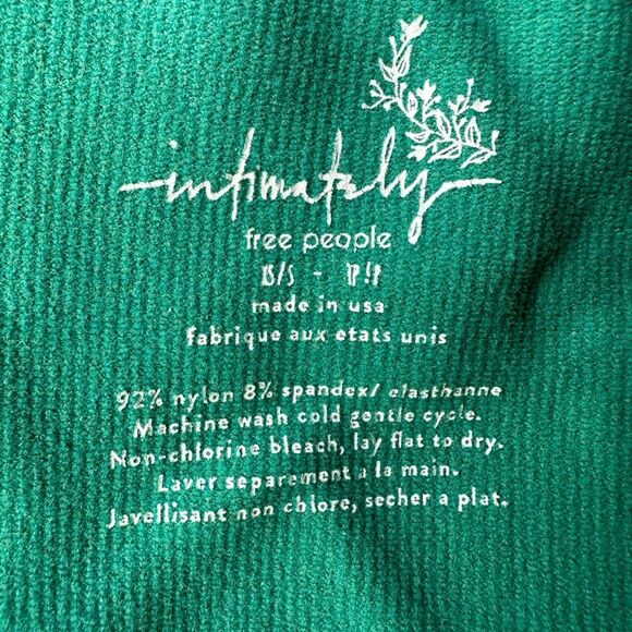 NWOT Free People Intimately Soft Stretchy V-neck Cami Tank Top in Green XS/S - Picture 9 of 10